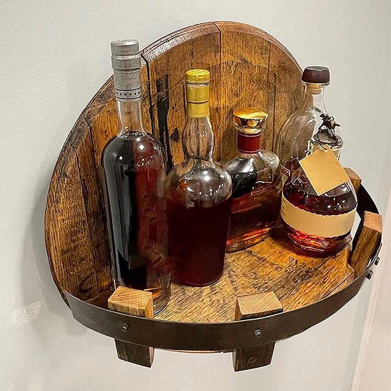 Rustic Whiskey Shelf