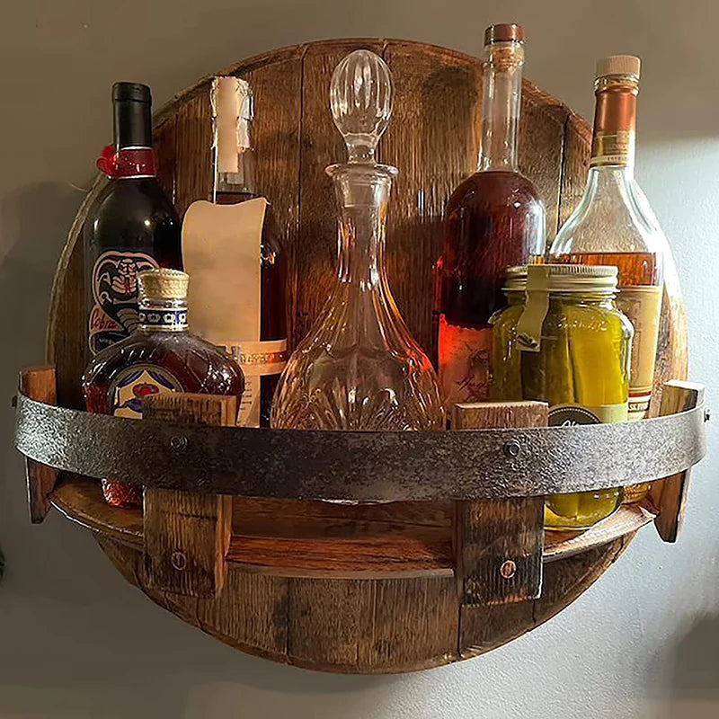 Rustic Whiskey Shelf