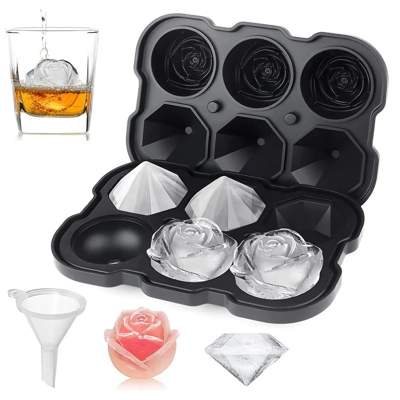 Diamond & Rose Ice Cube Mould